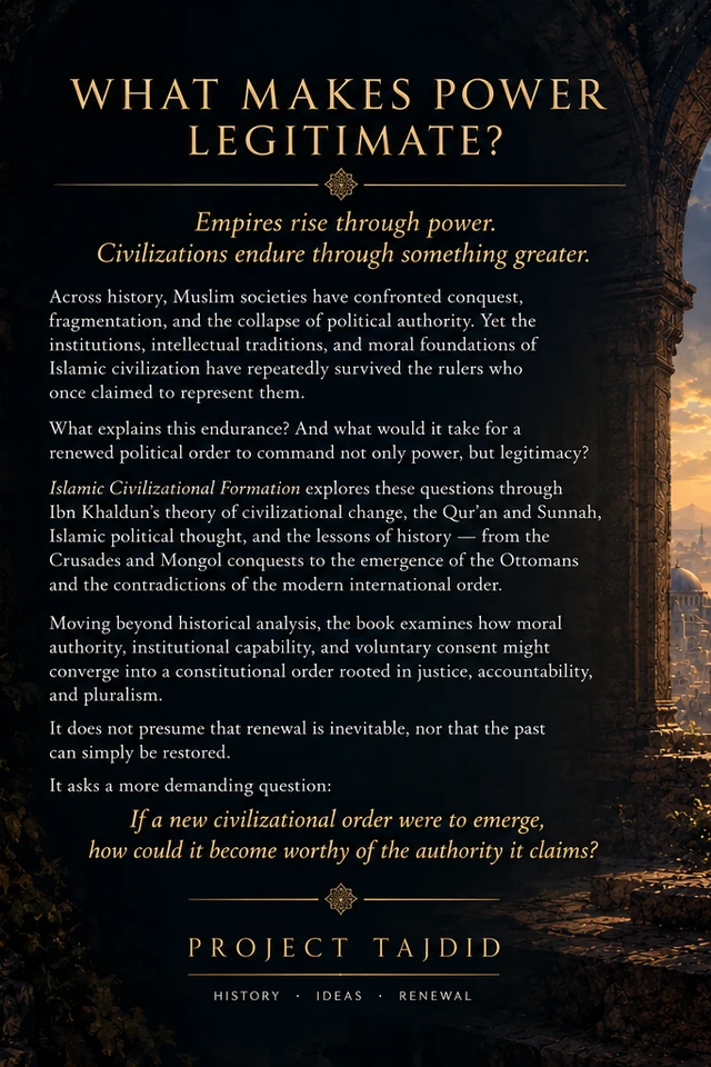 Islamic Civilizational Formation — back cover